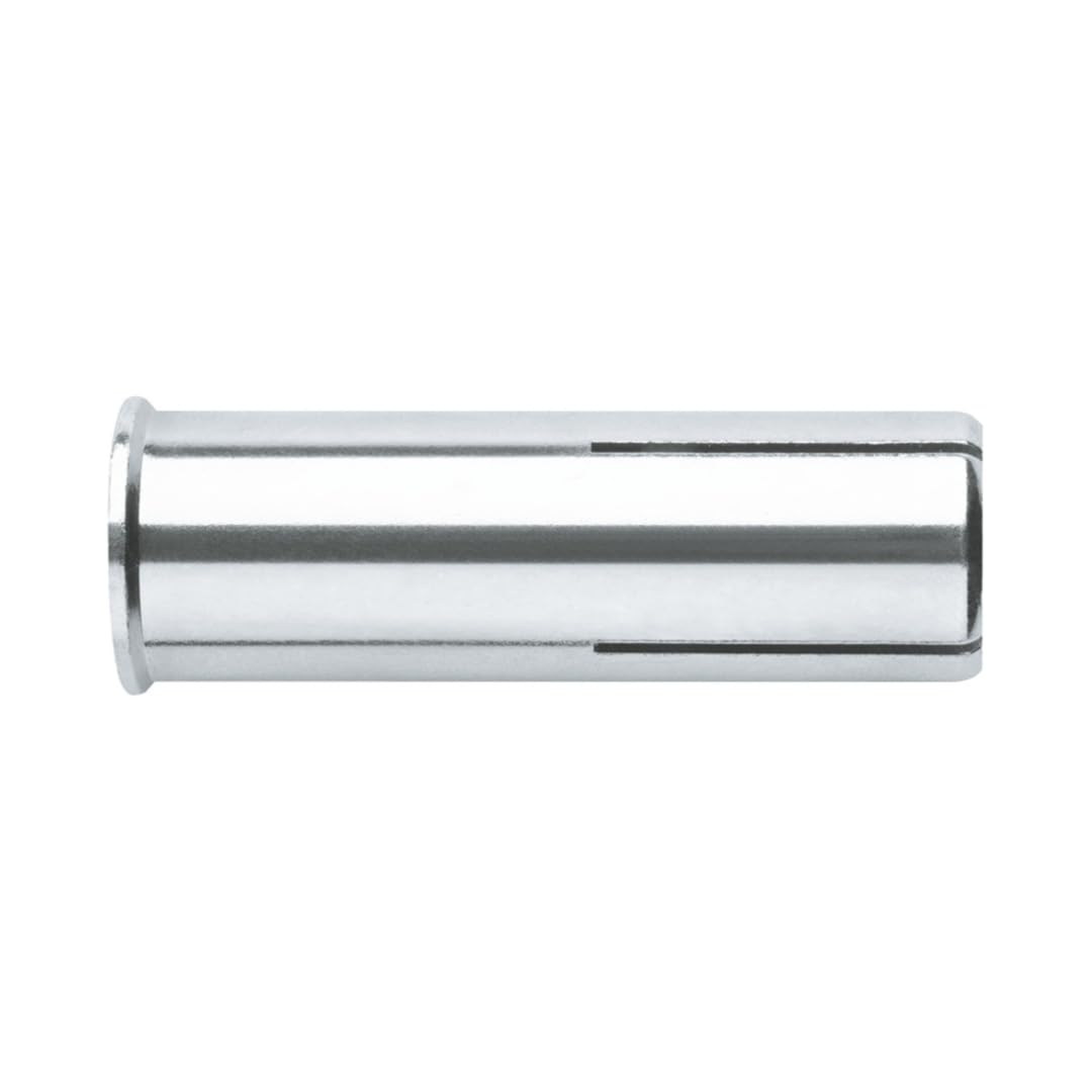 INDEX Fixing Systems HE-CL Pack of 100 Female Anchors with Inner Cone for Large Loads Zinc Plated Collar, M8 x 30 mm, Diameter 10 mm