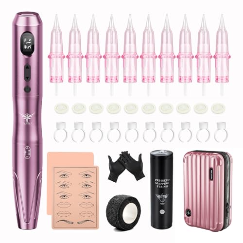 TATELF Cordless Rotary Microblading Machine Pen Kit Professional with Case