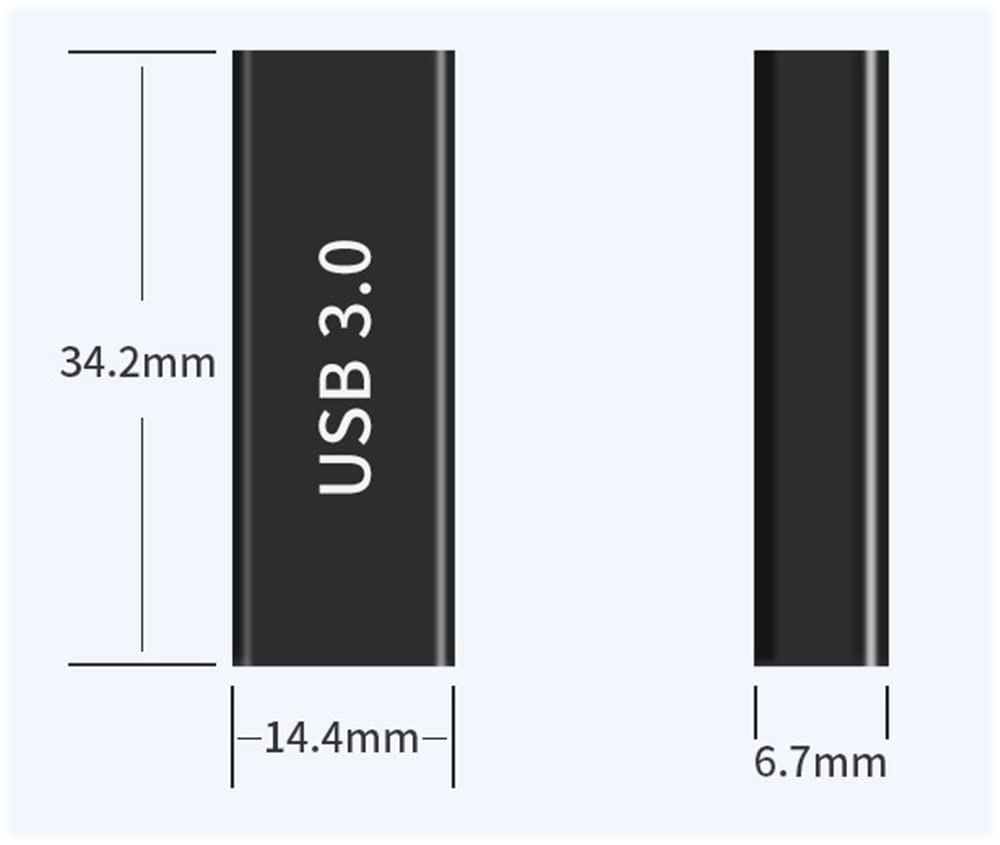 Adattatore USB-A 3.0 Femmina a Femmina 2 Pezzi per Estensione Cavo USB