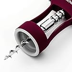 Beneno Wine Opener, Zinc Alloy Premium Wing Corkscrew with Multifunctional Bottles Opener, Sharp Wine Corkscrew with Ergonomic Non-Slip Wing Handle, Upgrade Purple - Image 5