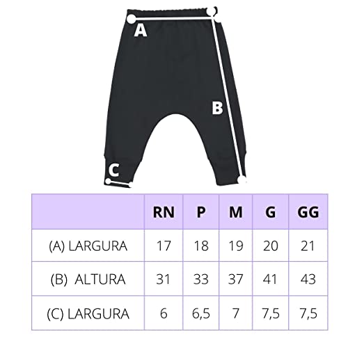 Conjunto Roupa Bebê Menina Body Coração e Calça Mijão Culote Oncinha + Faixa Infantil Cor:Branco;Tam