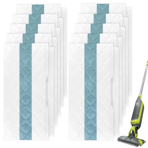 10-Pack Disposable for Shark Vacmop Pro,Refills Compatible with VM252, VM200, VM250, VM251, VM190, VM200C, VM252C, QM250, VC205 for All Hard Floors