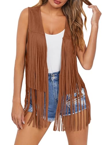 Dokotoo Womens Fall Clothes Cowboy Chic Outfits 70s Hippie Concert