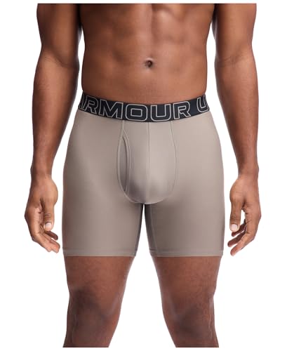 Image of Under Armour mens Multi-pack Performance Tech Boxerjock Brief, 6 inch Inseam, All-day Comfort & Soft