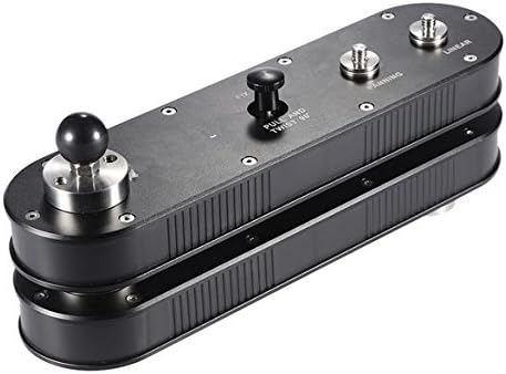 GOWE Camera Slider with Panning and Linear Motion 4x Distance for GoPro Action Cameras Smartphone DSLR Video Recording