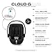 Cybex Cloud G Lux Comfort Extend Infant Car Seat with Anti-Rebound Base, Load Leg, Linear Side Impact Protection, Latch Install, Ergonomic Full Recline, Extended Leg Rest, Moon Black