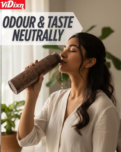 Image of 100% Pure Copper Water Bottle 950ml - Ayurvedic Leak-Proof Copper Bottle for Drinking Water - Handcrafted Mandala Design - BPA-Free & Eco-Friendly - Improves Immunity & Digestion (Cofy Tower)