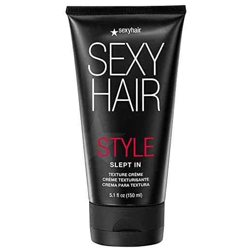 SexyHair Style Slept In Texture Cream, 5.1 Oz | Soft Texture and Control | Lightweight and Adds Shine | Washes Out Easily
