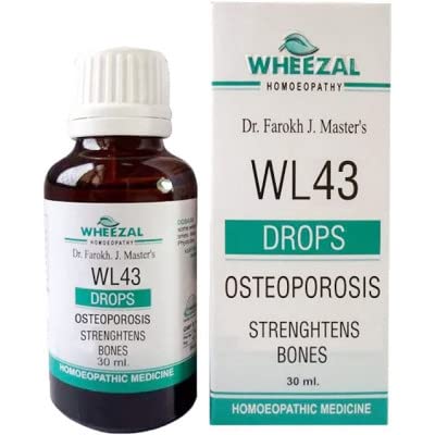 Wheezal WL-43 Osteoporosis Drops (30ml) (PACK OF TWO) (B0BT9STS5D) Amazon Price History, Amazon Price Tracker