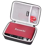 LTGEM Hard Travel Case for Focusrite Scarlett Solo & 2i2 (2nd Gen) USB Audio Interface