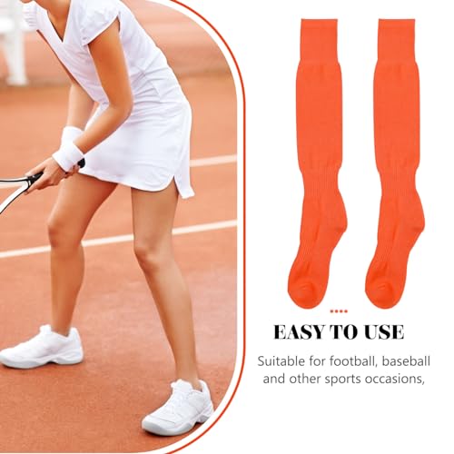 High Football Socks, 2 Pairs over The Knee Baseball Socks Softball Athletic Sports Tube Stockings Dry Fast Socks2