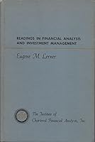Readings in Financial Analysis and Investment Management (3rd Printing) B0007I8GY2 Book Cover