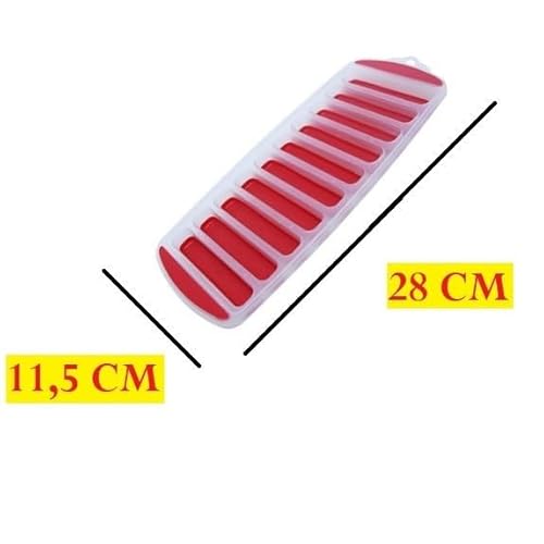 Forma de Gelo de Silicone Palito Flexível 10 Cavidades Gelos Para Garrafas Maleável Multiuso