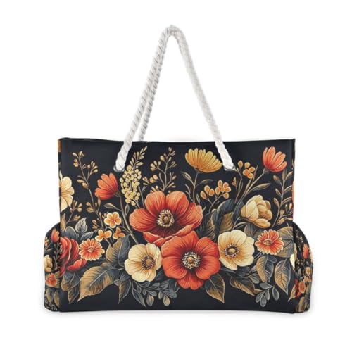 Sac en toile résistant à l'eau grand format pour femme