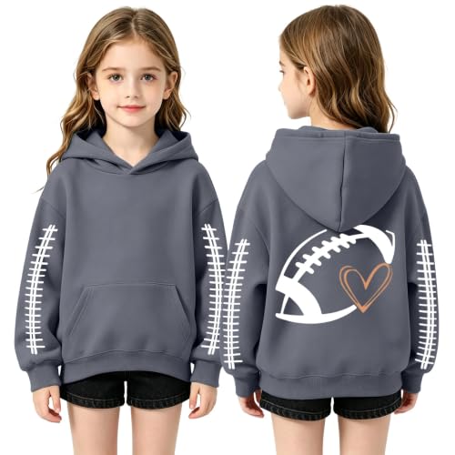 Boys Hoodies 11-12years - Printed Kids Hoodie Sweatshirt For Girls Cozy Everyday Cozywear With Graphic Design And Comfortable Fit Grey