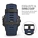 MoKo Band Compatible with Garmin Fenix 3/Fenix 5X, Soft Silicone Replacement Watch Band for Garmin Fenix 3/Fenix 3 HR/Fenix 5X/5X Plus/D2 Delta PX/Descent Mk1 - Midnight Blue
