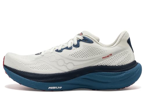 Saucony Men's Ride 19 Sneaker, Ivory/Storm, 8.5 by Saucony - Used condition - Image 6