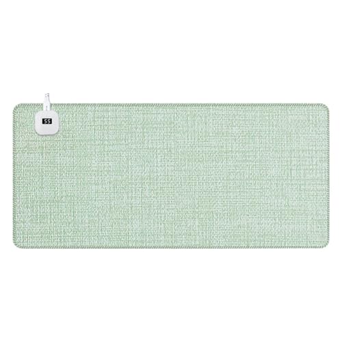 Tapis de bureau pour ordinateur travail et tapis de jeu chauffant rapide