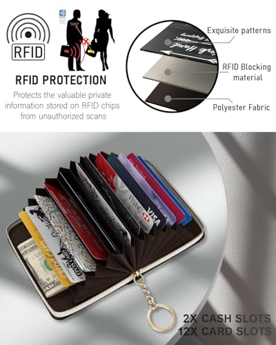 Image of Credit Card Holder, Stylish RFID-Blocking Women's Slim Wallet, Arrow | Perfect for Business and Everyday Use, Keep Your Belongings Safe and Organized
