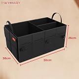 GADLANE Organizer do bagażnika samochodowego składany organizer bagażnika, torba na zakupy, uchwyt na narzędzia - czarny - 50 cm x 38 cm x 26 cm