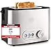 Produktbild Balter Toaster 2 Scheiben  Brötchenaufsatz  Auftaufunktion  Brotzentrierung  Krümelschublade  Edelstahlgehäuse  Testsieger 2020 Haus&Garten  Farbe: Silber (Zwei Scheiben)