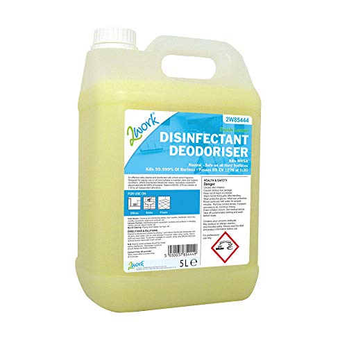 2WORK 202 Bactericidal Lemon Deodoriser, 5 L