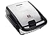 Tefal SW852D Snack Collection, Plaques Gaufres et Croque monsieur incluses, 2 Plaques Interchangeables, Noir/Acier Inoxydable, 700 W