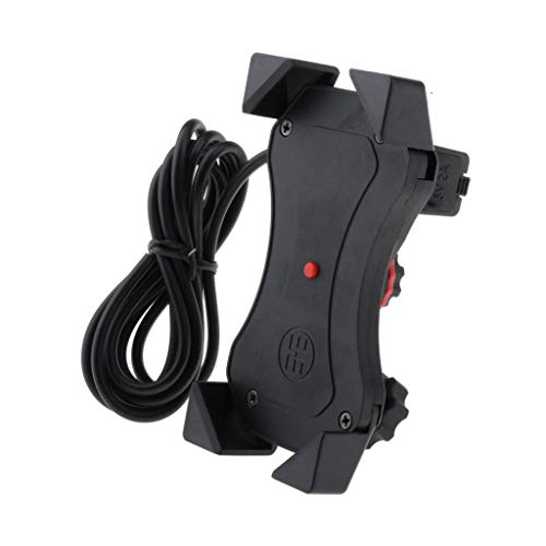 figatia Suporte Universal para Celular para Motocicleta GPS com Porta de Carregamento USB 2.1A