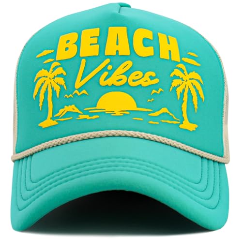 Image of Vacation Beach Camping Womens Baseball Cap Distressed Vintage Unconstructed Embroidered Patch Hat