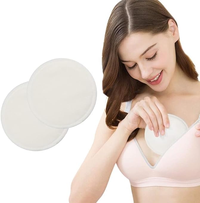 AEREX Reusable & Washable Nursing Breast Pads | Nursing Breast Pad for Feeding Mothers | Nipple Pads for Women | Leak Proof Nursing Pads for Breastfeeding Moms | Maternity Feeding Pads (Pack of 10)