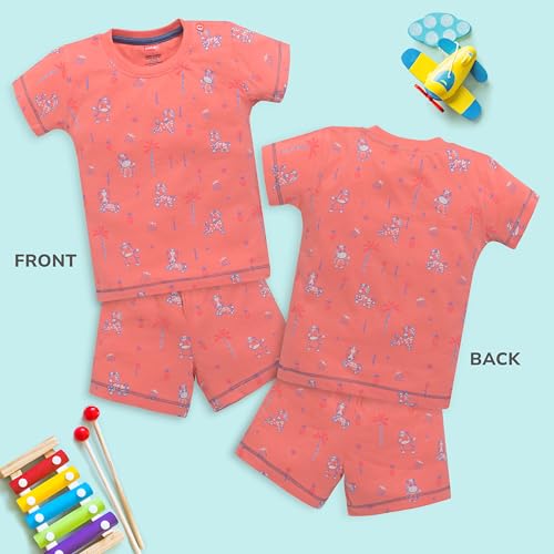 Image of LuvLap Baby Boys Regular Fit 100% Cotton Half Sleeves Boys T-Shirts and & Shorts Set Pack of 3