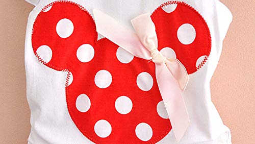 Image of Bold N Elegant Girls Polka Dot Top & Skirt Set with 3D Bow Applique | Sleeveless Cotton Summer Outfit for Infant & Baby Girls