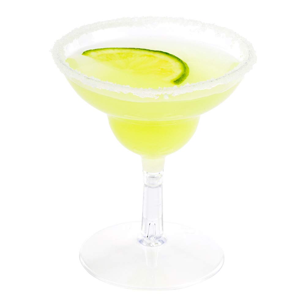 Photo 1 of **MISSING ITEMS** 2 Ounce Mini Margarita Glasses, 100 Disposable Plastic Margarita Glasses - Round, Serve Samples, Appetizers, or Desserts, Clear Plastic Mini Cocktail Glasses, For Parties or Weddings - Restaurantware