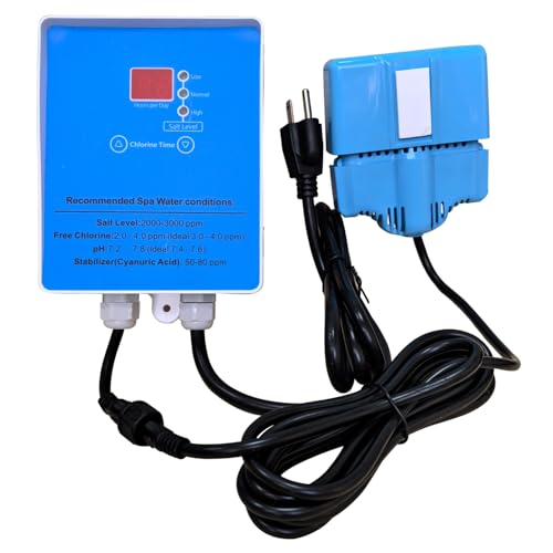 INNTURT Salt Chlorine Generator Kit for Hot Tubs & Swim Spas - Saltwater Chlorination System (Up to 2000 Gallons) with Easy Installation & Low-Salt Water Care