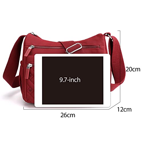 Sac à main nylon imperméable et léger avec compartiments zippés - 3