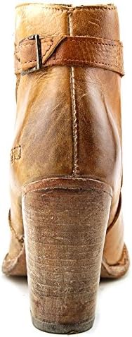 Bed|Stu Isla Womens Leather Boots, Tan Rustic White Bfs, Size 6 | Image 1