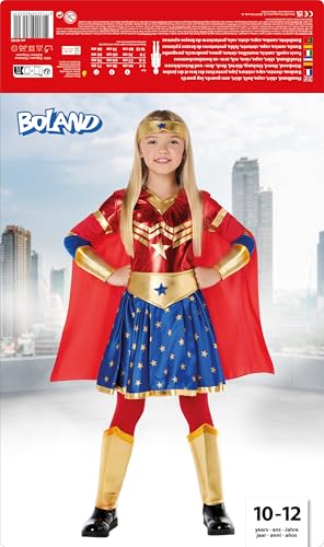 Boland - Superhero Fancy Dress Costume for Theme Party Halloween or Carnival, Costume Set Superwomen, Multicoloured, XL - Image 3