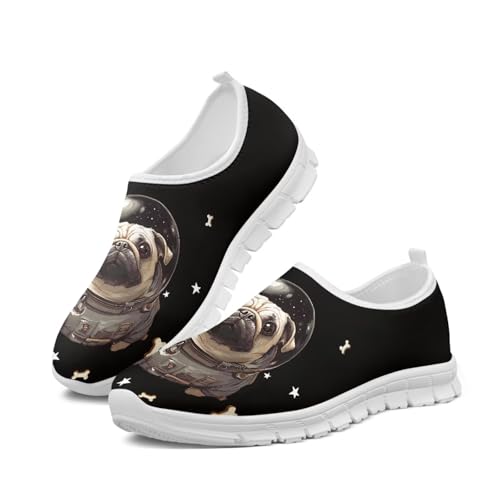 Howilath Dog Print Slip on Loafers for Women Breathable Walking Sneakers Sport Shoes with Anti-Slip Sole3