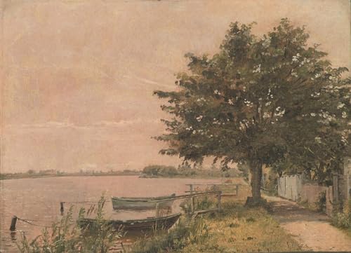 Affiche Toile Vue de Dosseringen Christen Købke pour Salon Lumineux