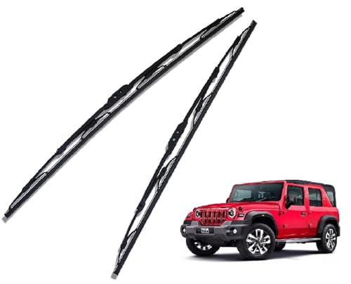 Image of Auto Hub Car Wiper Blade Compatibility with Mahindra Thar Roxx Windshield Car Wiper Blade Size D-14,P-14