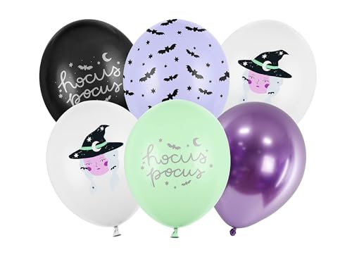 Luftballon Set Halloween Hexen | Ø30cm - 6Stk.