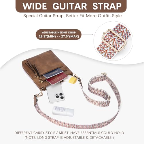 BOSTANTEN Crossbody Bags for Women Trendy Vegan Leather Purse Designer Shoulder Handbags with Adjustable Strap Zipper Pocket