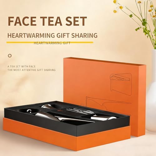 Juego de infusor de té de acero inoxidable, estilo sifón automático con tetera de 250 ml y taza de 500 ml para elaboración artística, degustación de té y fácil limpieza