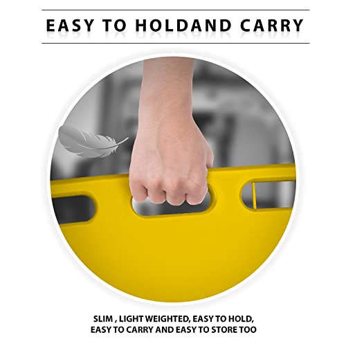 Spine Board Stretcher Backboard for Patient - EMT Backboard Immobilization Portable Patient Transport Rescue Lightweight PE Plastics Ambulance Stretcher Gurney, Yellow