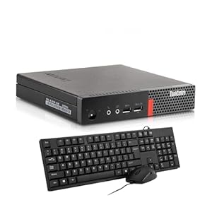 Lenovo ThinkCentre M910q Mini Desktop PC, Intel Core i5-6500, 16GB RAM, 512GB SSD, US Keyboard, WiFi, Bluetooth, Windows 11 Pro (Refurbished)