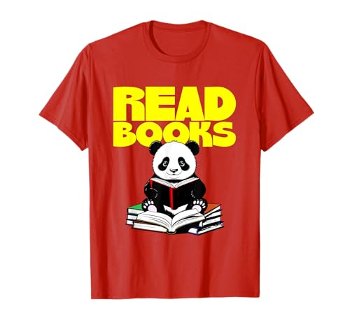 Panda leyendo libros, linda idea de bibliotecario Camiseta