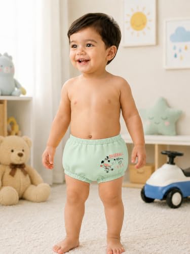 Image of BODYCARE Baby Boys & Baby Girls Cotton Briefs | Soft, Breathable & Skin-Friendly Printed Innerwear | Multiple Pack Options | 0-24 Months