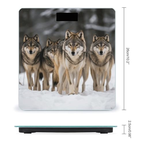 Pack of Wolves Báscula Digital con Pantalla LCD Grande miniatura 2