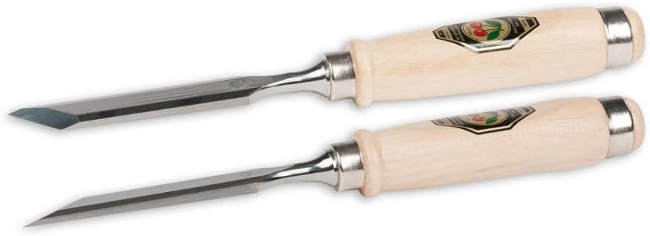 Two Cherries Pair of 20mm Two Cherries Skew Bevel Wood Chisels
