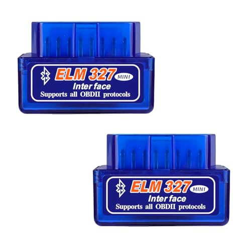 KVAEY 2 PCS OBDII Car Auto Diagnostic Scanner, ELM327 Automotive Bluetooth Scan Tool and Code...